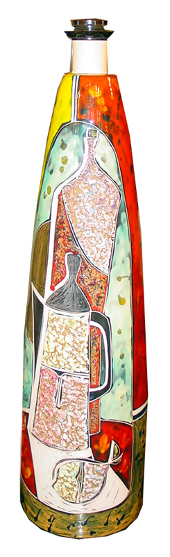 Lampada da tavolo Ceramica colorata del XX Secolo ,Design. Opera originale e disponibile - Robertaebasta® Art Gallery opere d’arte esclusive.